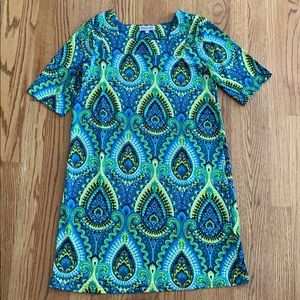 Buckhead Betties sz small peacock pattern dress